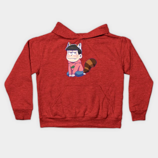 Osomatsu-san : Osomatsu chibi (Red Panda) Kids Hoodie by UndertaleSquirrel